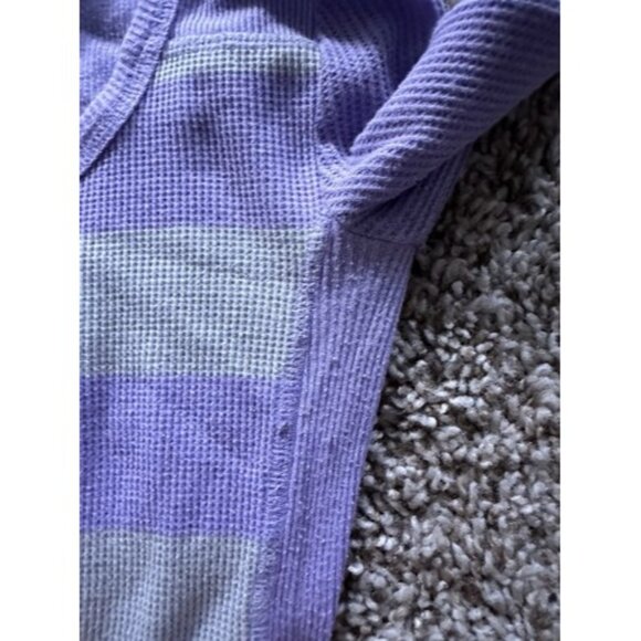 So Long Sleeve Kangroo Pouch Pull Over Long Hood T-Shirt Size XS Purple Gray - Picture 11 of 16